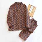 Renki Desenli Uzun Pijama Takımı