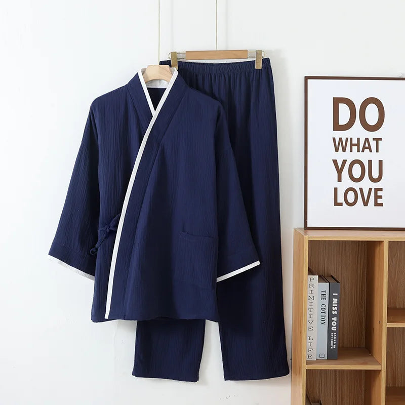 Elegant Crepe Kimono Set