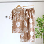 Leaf Short Sleeve Loungewear Set