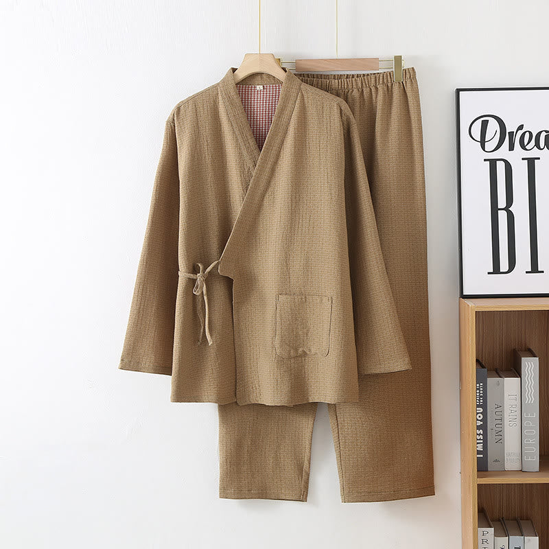 Cotton Gauze Kimono Set