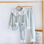 Vintage Collared Pajama Set