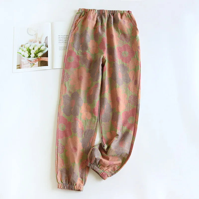 Retro Jakarlı Pijama Altı