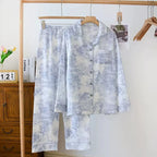 Luxury Denim Pajama Set