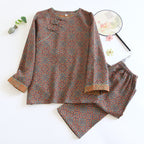 Retro Breathable Pajama Set