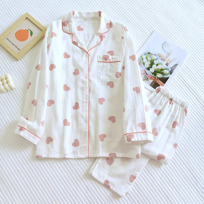 Cute Sweet Heart Pajamas