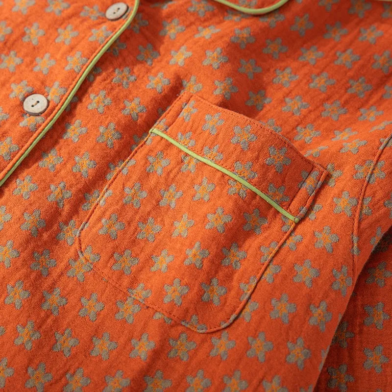 Düz Renk Uzun Pijama Takımı