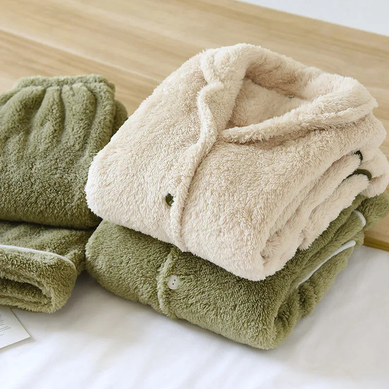 Plush  Flanet Pijama Set