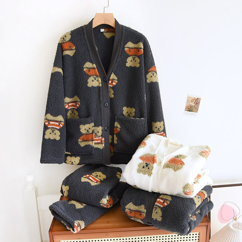 Cute Bear Soft Pajama Set