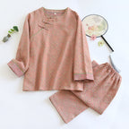 Retro Breathable Pajama Set