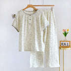 Yuvarlak Yaka Zarif Kısa Takım