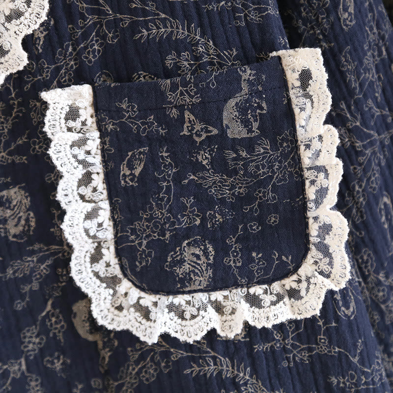 Rural Swan Flower Cotton Set