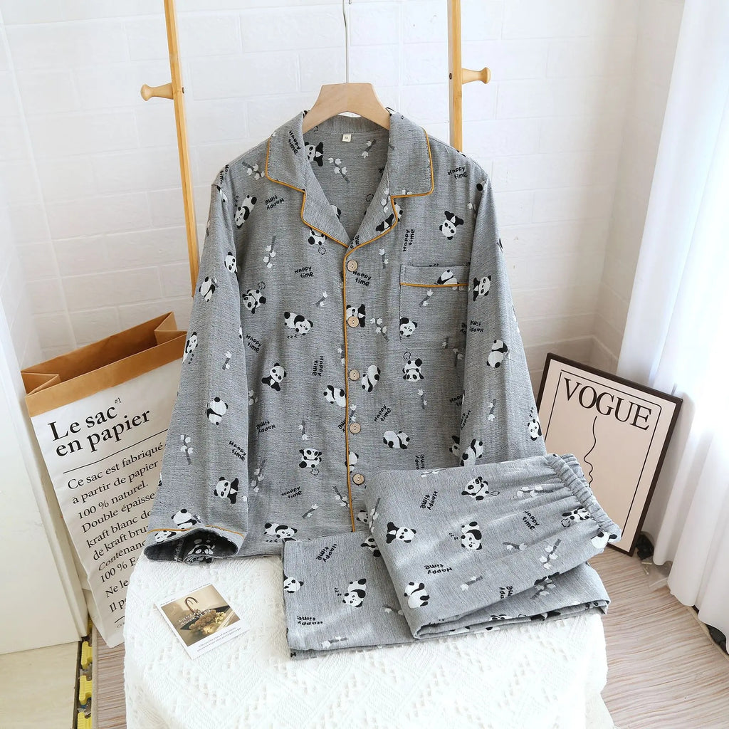 Cute Panda Pajama Set