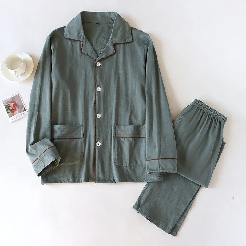 Zarif Minimalist Uzun Pijama Takımı