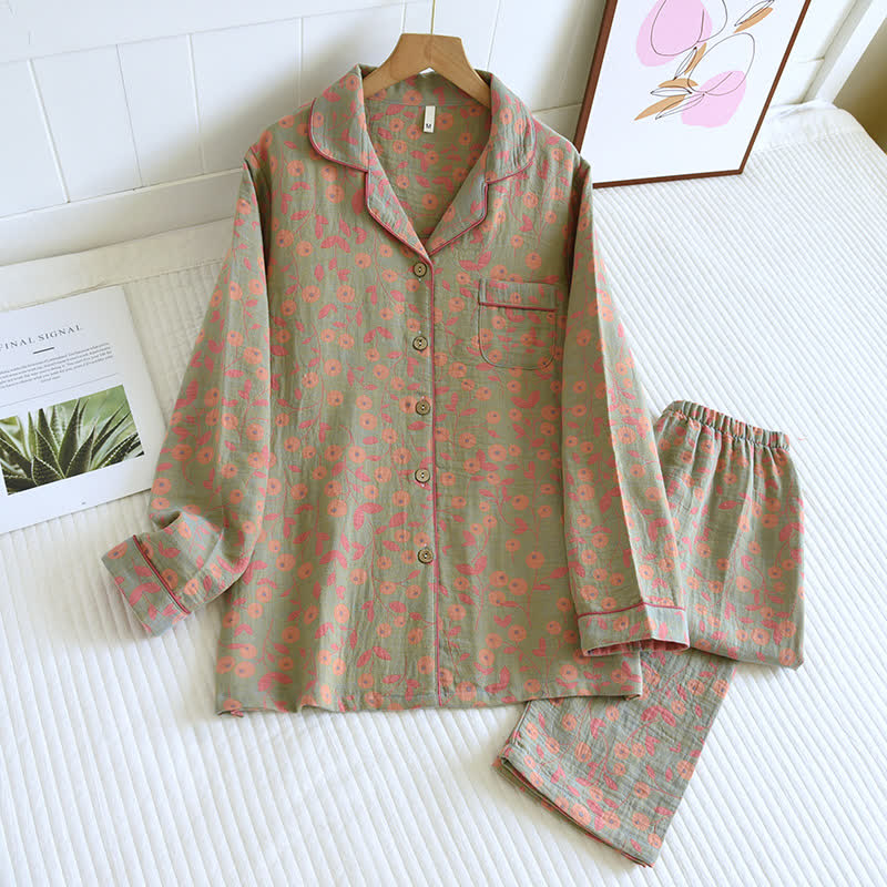 Rural Colorful Cotton Loungewear Set