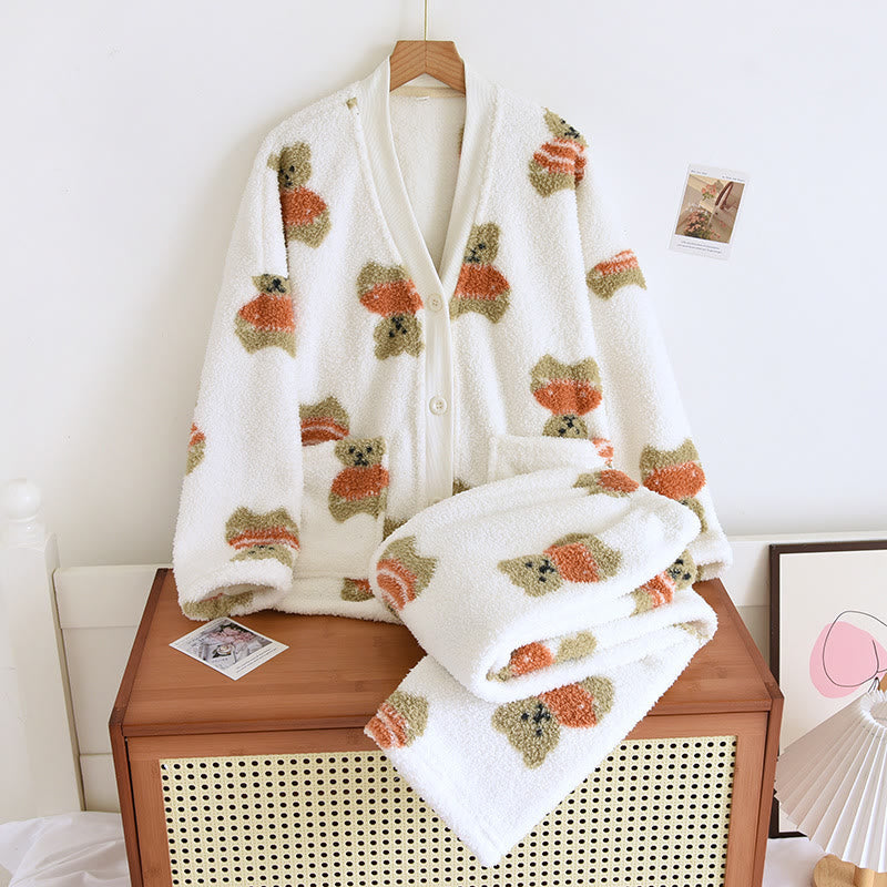 Cute Bear Soft Pajama Set