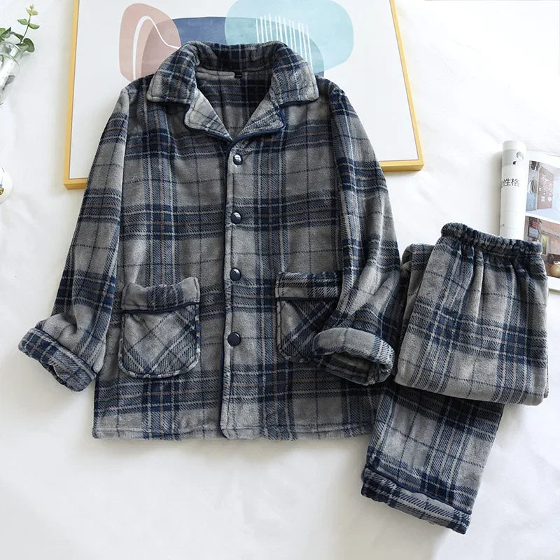 Ekose Flanel Pijama Set
