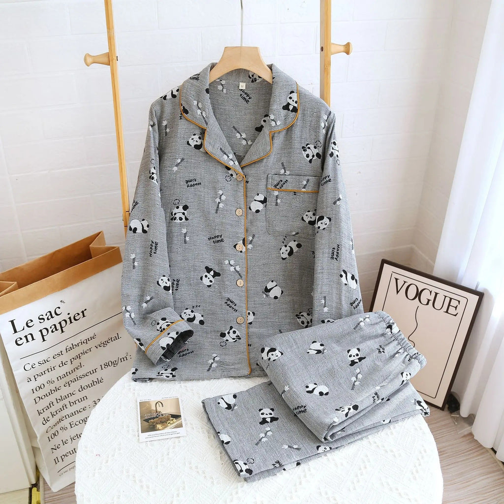 Cute Panda Pajama Set