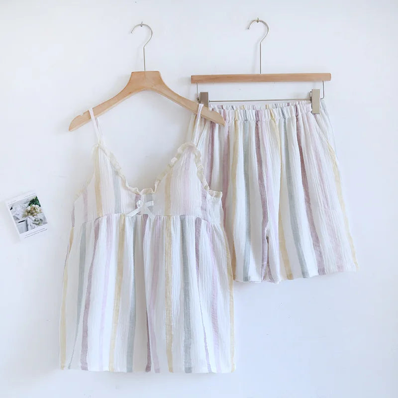 Summer Crepe Shorts Set