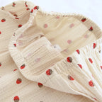 Çilek Desenli Pamuklu Pijama Takımı