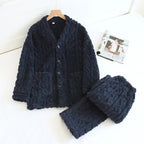 Sevimli Peluş Uzun Pijama Takımı