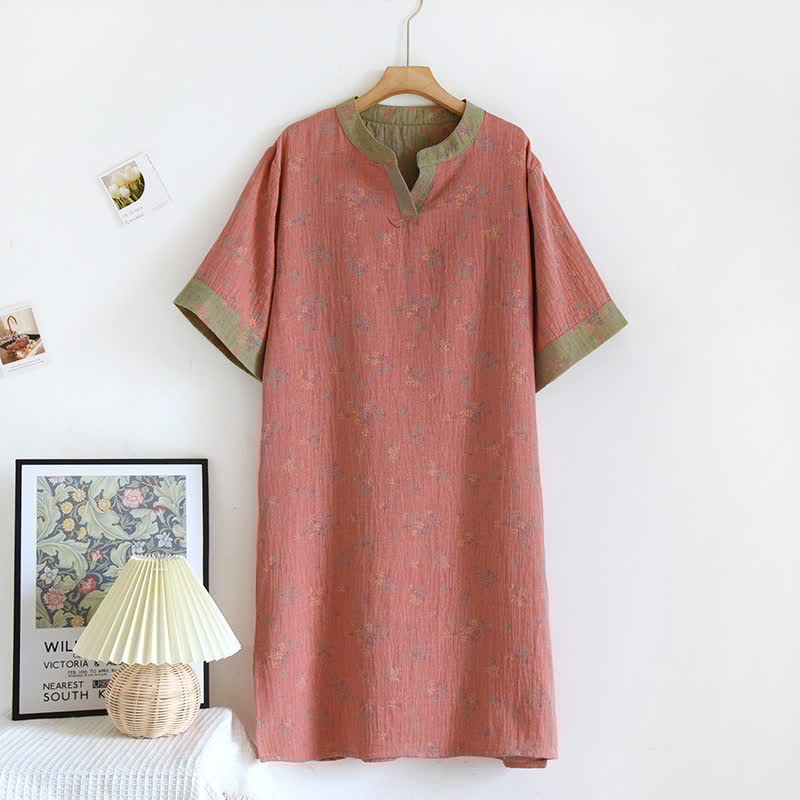 Natural Floral Cotton Nightdress