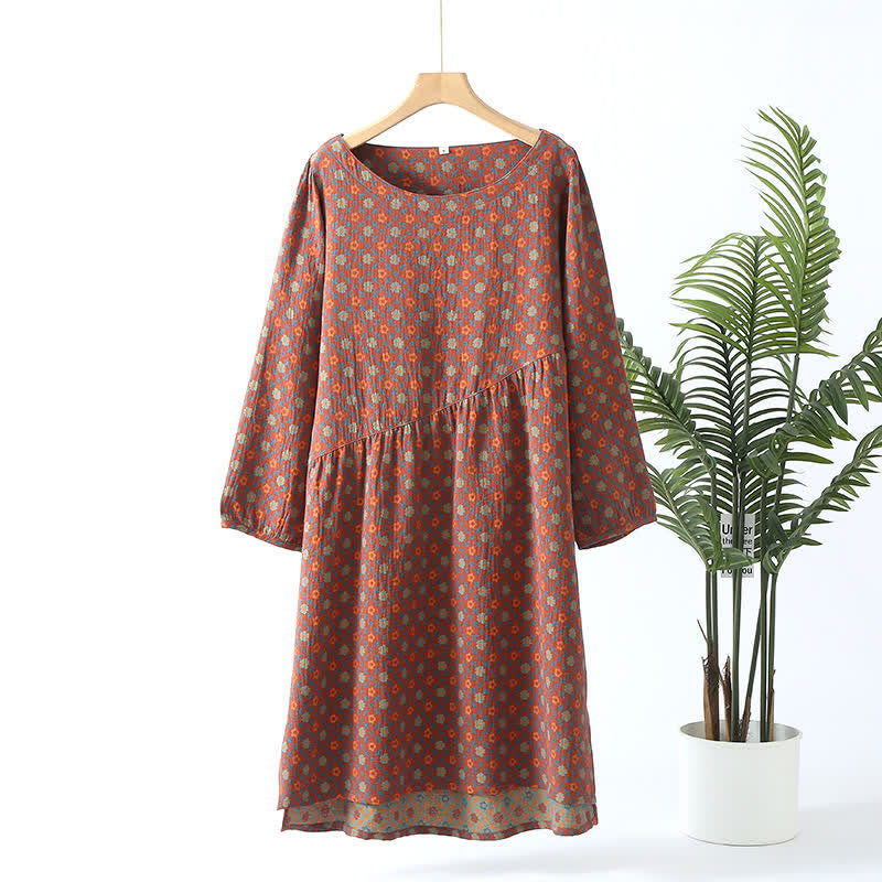 Nostalgic Soft Cotton Nightgown