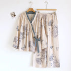 Kyoto Kelebek Pamuklu Kimono Takım