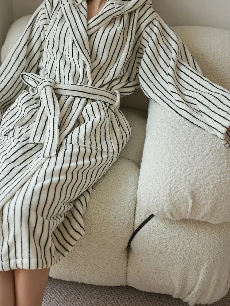 Cotton Hooded Bathrobe