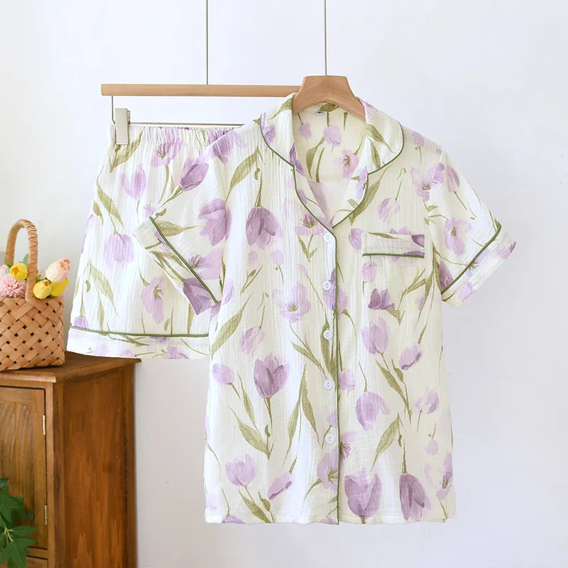 Ferah İnce Kısa Pijama Takımı