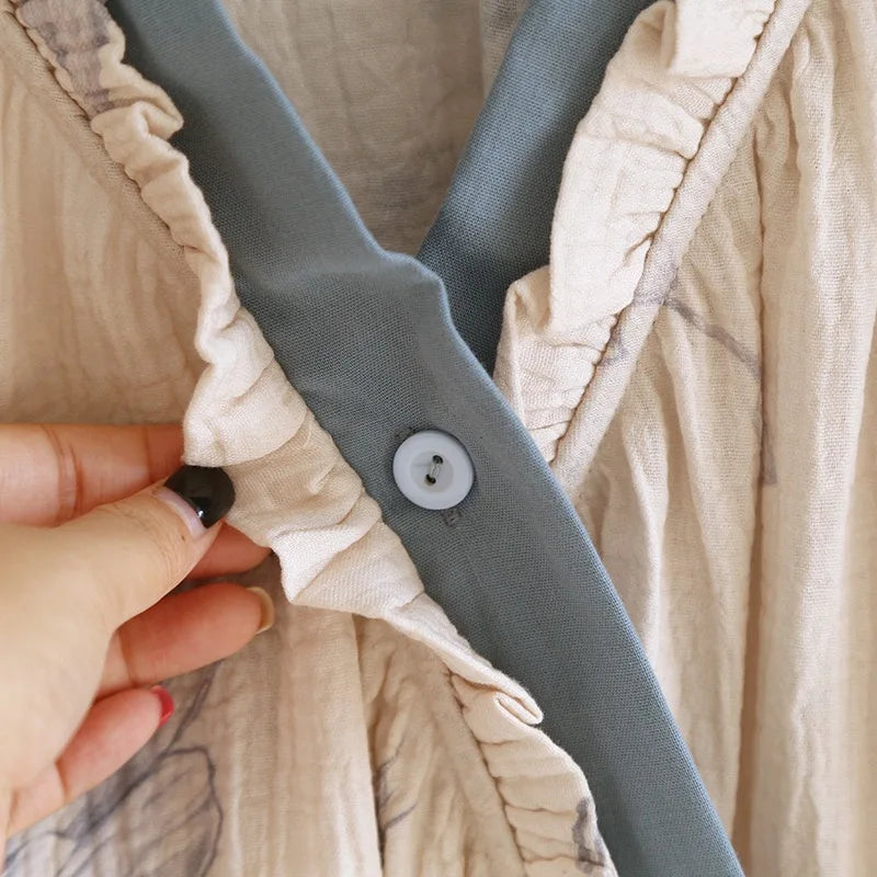 Kyoto Kelebek Pamuklu Kimono Takım