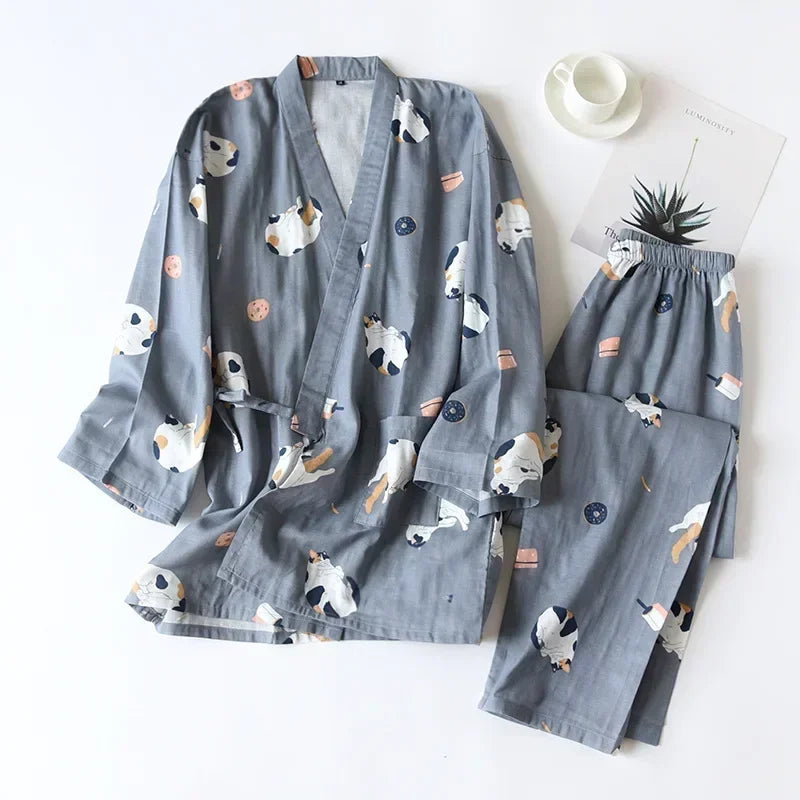 Pamuklu Fresh Kimono Set
