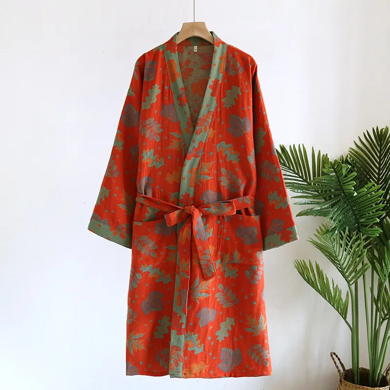 Retro Jacquard Patterned Sabahlık