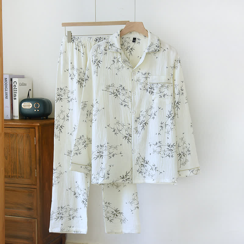 Bambo Lapel Loungewear Set