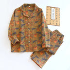 Renki Desenli Uzun Pijama Takımı