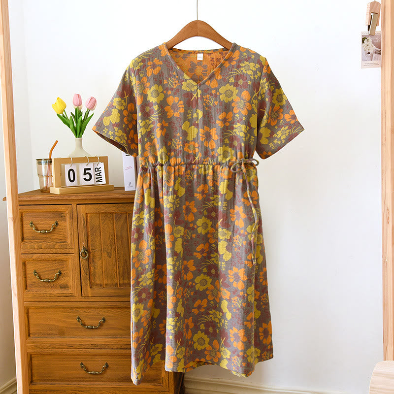 Flower Short Nightdress