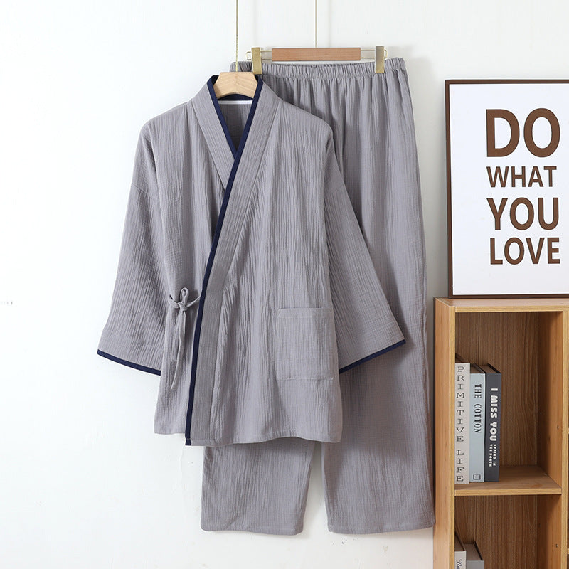 Elegant Crepe Kimono Set