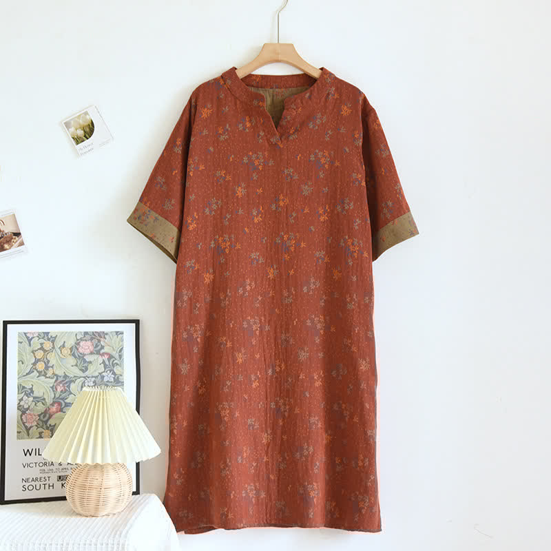 Natural Floral Cotton Nightdress