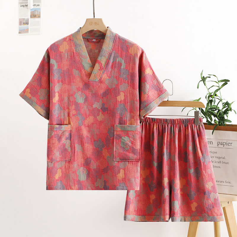 Rural Style V Yaka Kısa Takım