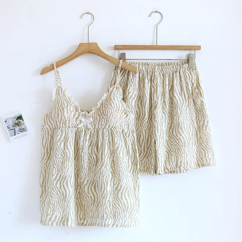Summer Crepe Shorts Set