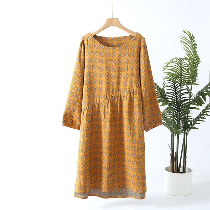 Nostalgic Soft Cotton Nightgown