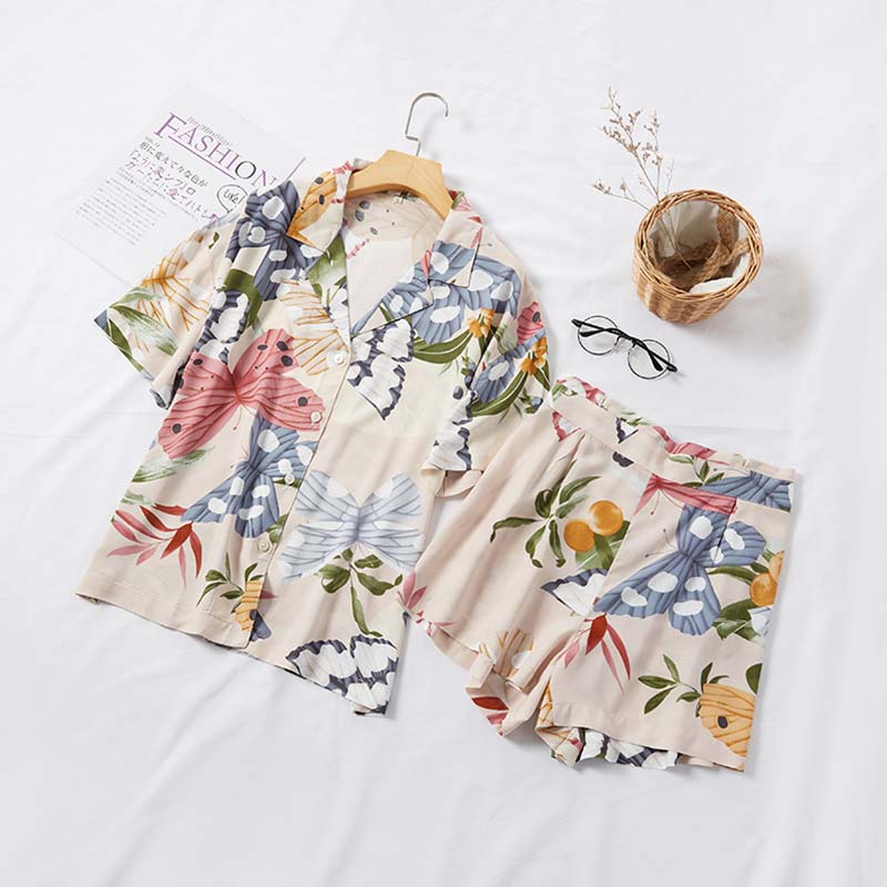 Butterfly  Loungewear Short Set